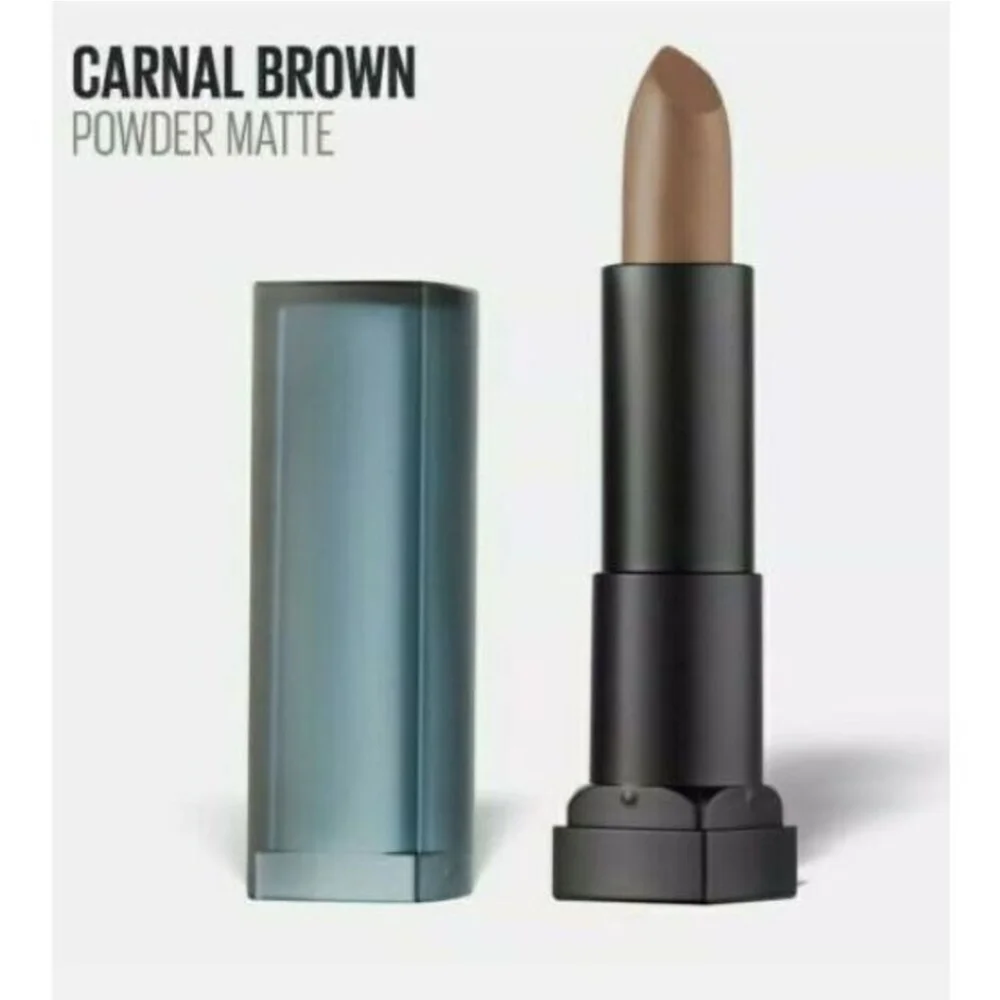 Maybelline Nude Lipstick Powder Matte in Carnal Brown #704 (2 pack)